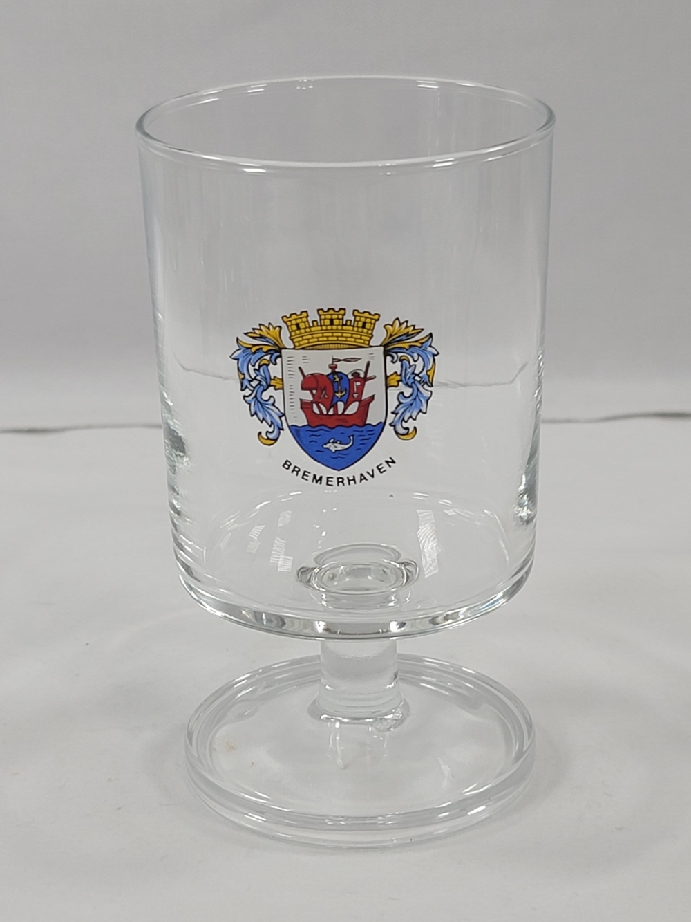 Vintage Coat of Arms Bremerhaven Germany Beer Glass Globlet